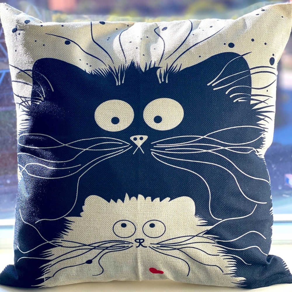 Kitten Love Cuddles Decor Pillow Or Cover